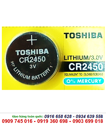 Toshiba CR2450; Pin 3v lithium Toshiba CR2450 chính hãng  _Xuất xứ Liên Doanh 